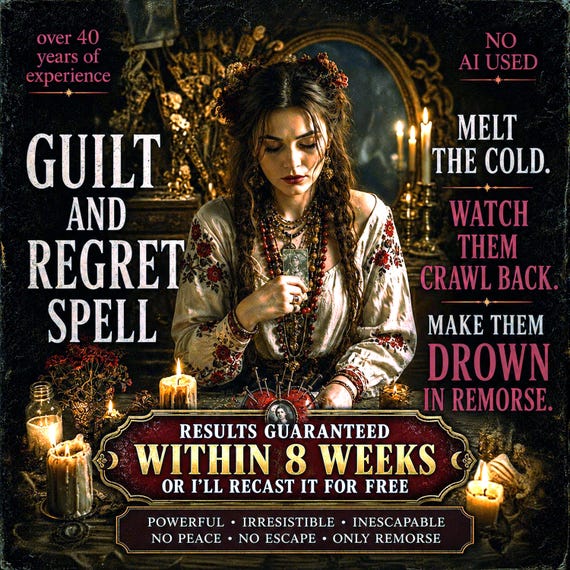 Guilt Regret Spell | Apology Intention, Emotional Accountability (Digital Service)