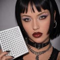 No Pierce Lip Piercing Stickers, Fake Eyebrow Studs for Women, Silver Face Gems Decals, Y2K Rave Makeup Accessories, Festival Party Jewelry