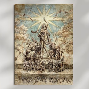 Ymir Fritz Attack on Titan Poster, Renaissance Dark Manga Art, Man Cave Wall Decor, Art Print