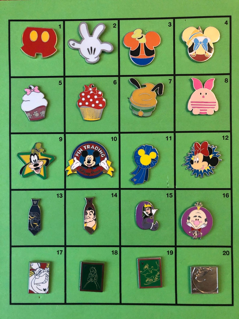 Disney Pins Set D Etsy