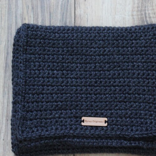 Men's Crochet Scarf the Iwan Men's Knit Winter - Etsy