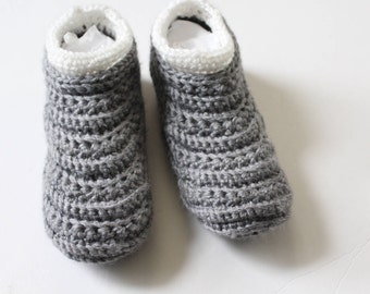 Crochet house shoes,  Moccasin slippers for women, Crochet slipper boots,- The Davos- Gift for her