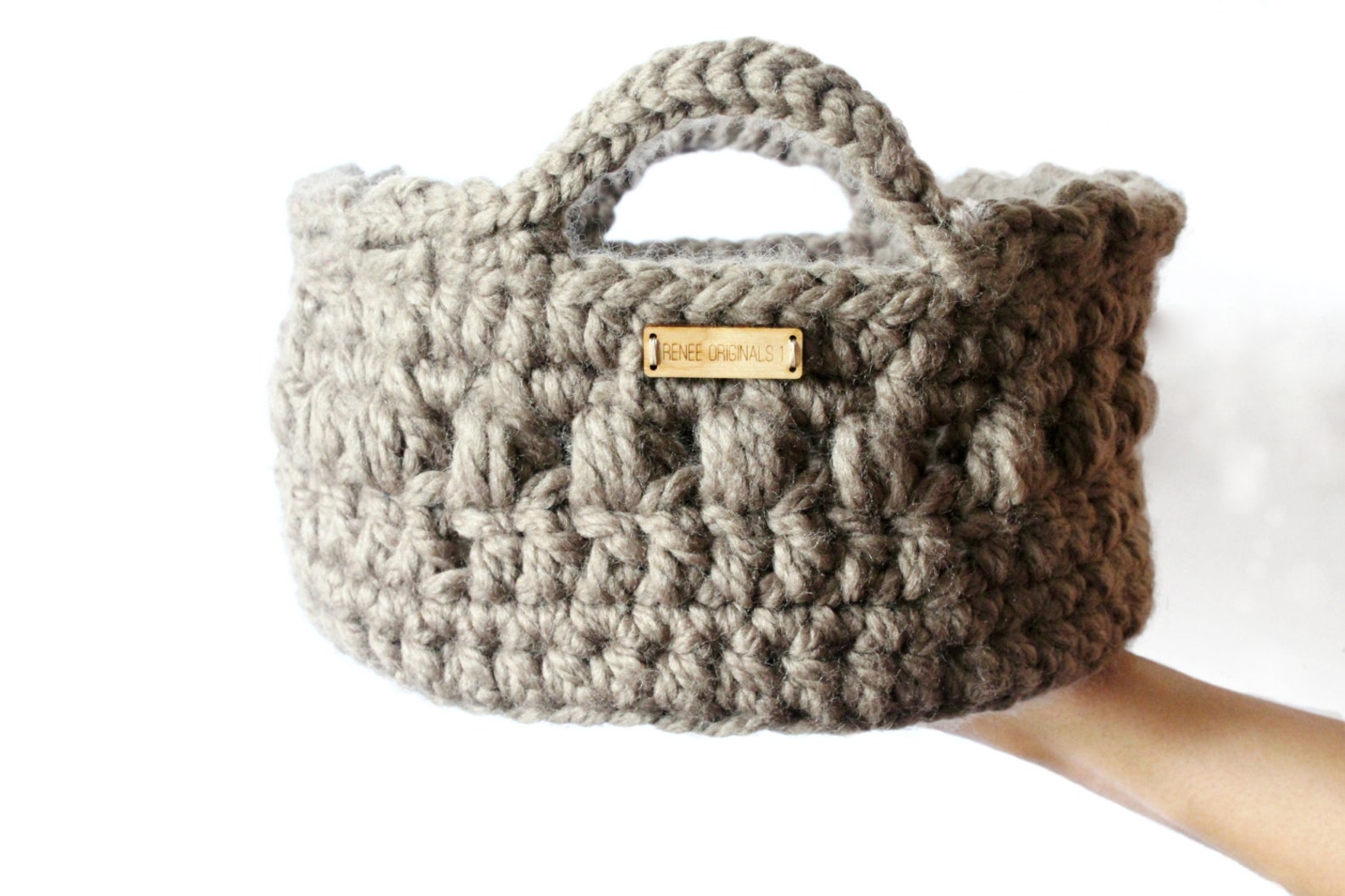 Storage Basket Crochet Basket Home Decor Organizing Tools Etsy