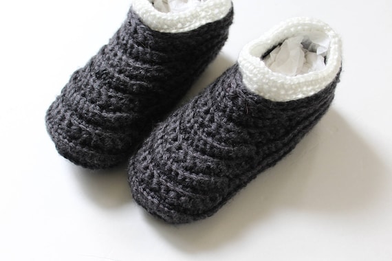 crochet moccasin slippers