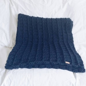 Chunky Häkeldecke - Gehäkelte Afghane - Wolldecke - Weiche Decke