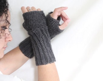 Fingerless mittens, Long fingerless gloves, Crochet fingerless gloves, texting gloves - Arm warmers- gloves