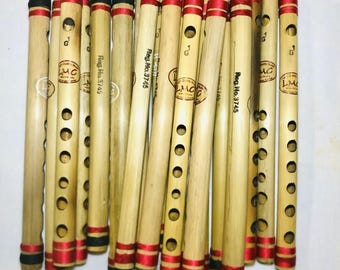handmade flutes from bamboo