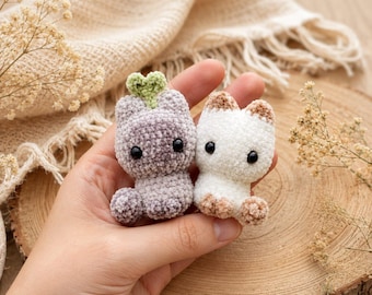 Patrón Amigurumi de gato a crochet, tutorial de peluche para principiantes (descarga PDF)