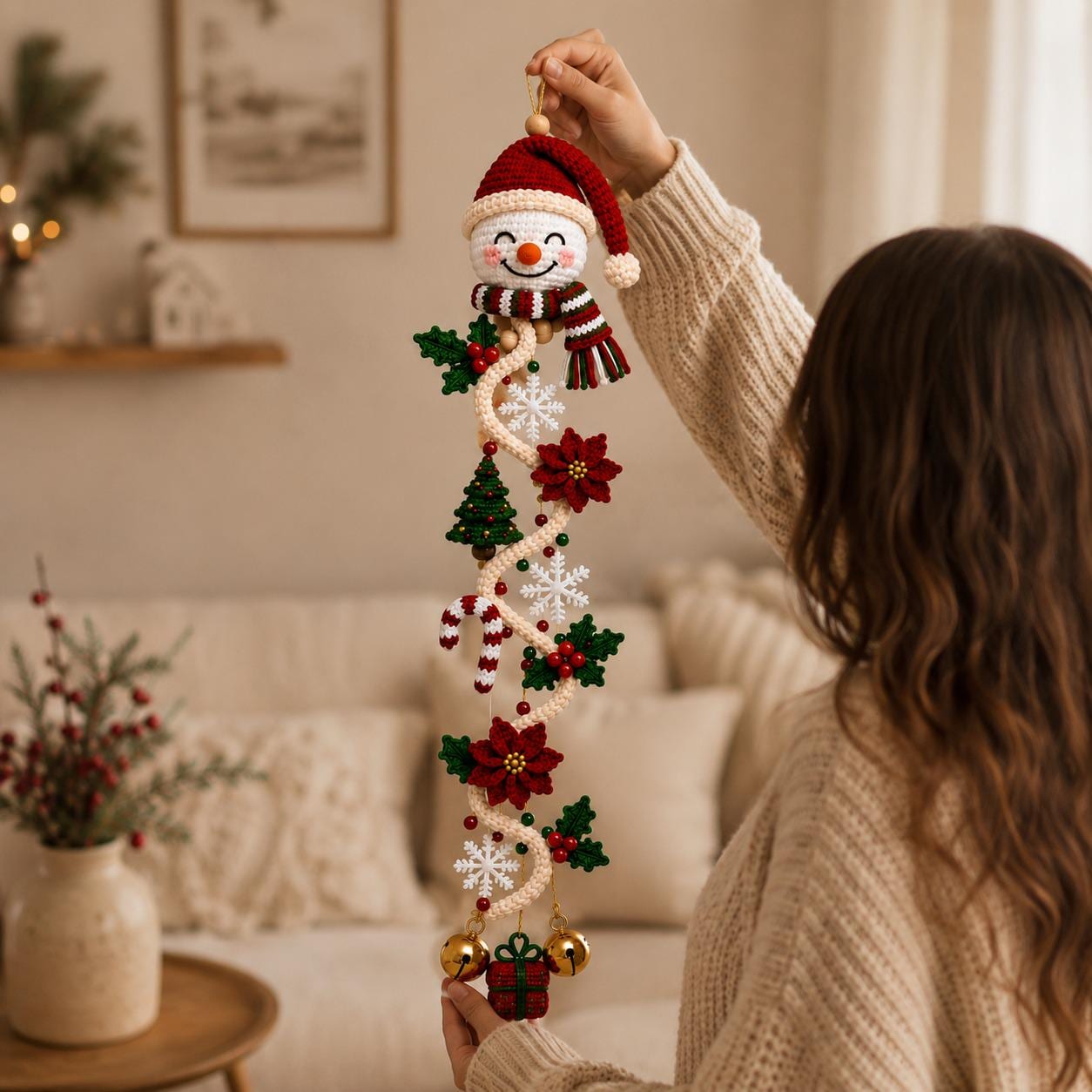 Hängende weihnachtsdeko