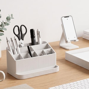 Office Desk Organizer Set | Smartphone Stand | Document Tray | Home Office Decor | Modern Desk Accessories | Office Essentials