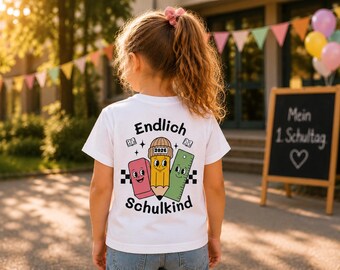 Regalo vuelta al cole 2026, camiseta personalizada para escolares con nombre, primer día de cole, camiseta para niñas y niños