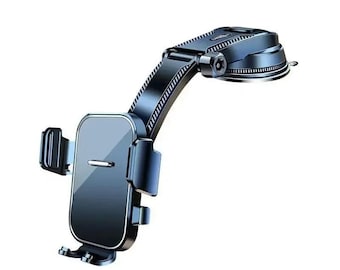 Car Phone Holder: Stable Suction Cup Navigation Mount for iPhone, Samsung