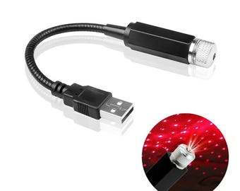 Miniaturowy projektor gwiazd LED na dach samochodu – regulowana lampa Galaxy z funkcją USB do dekoracji wnętrza samochodu
