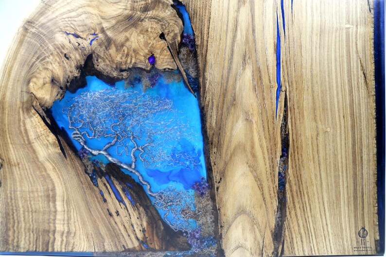 Blue Bonsai Epoxy Table - Etsy