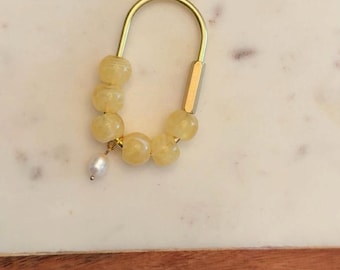 Perlen Karabiner BagCharm, Perlen Anhänger nach Maß