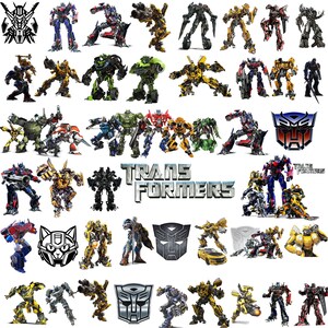 Transformers PNG SVG Bundle, Robot Clipart, Cyber Robot Digital Download, Printable Wall Art, Sublimation, Cricut Cut File