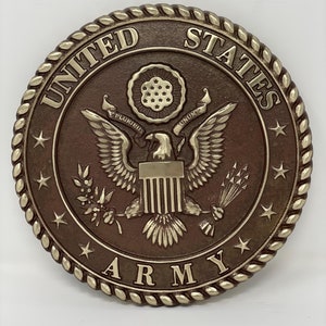 United States Army Emblem - Cast 8&quot; - Official Licensee of the US Army - Made in the USA