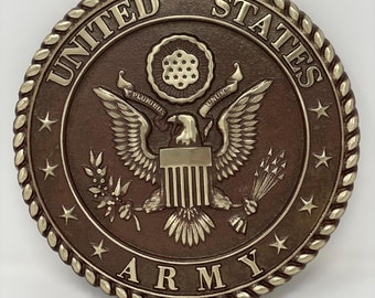 United States Army Emblem - Cast 8&quot; - Official Licensee of the US Army - Made in the USA