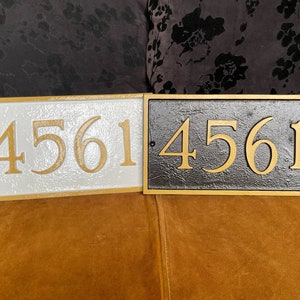 Personalized 11&quot; Metal Address Plaque - Rectangular Plaque - Made in the USA