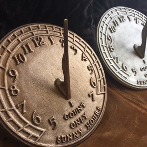 Garden Sundial - Cast &quot;Sunny Days&quot; - Made in the USA