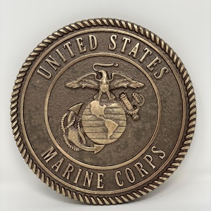 United States Marine Corps Emblem - Cast 8&quot; - Made in the USA, USMC License #471-24