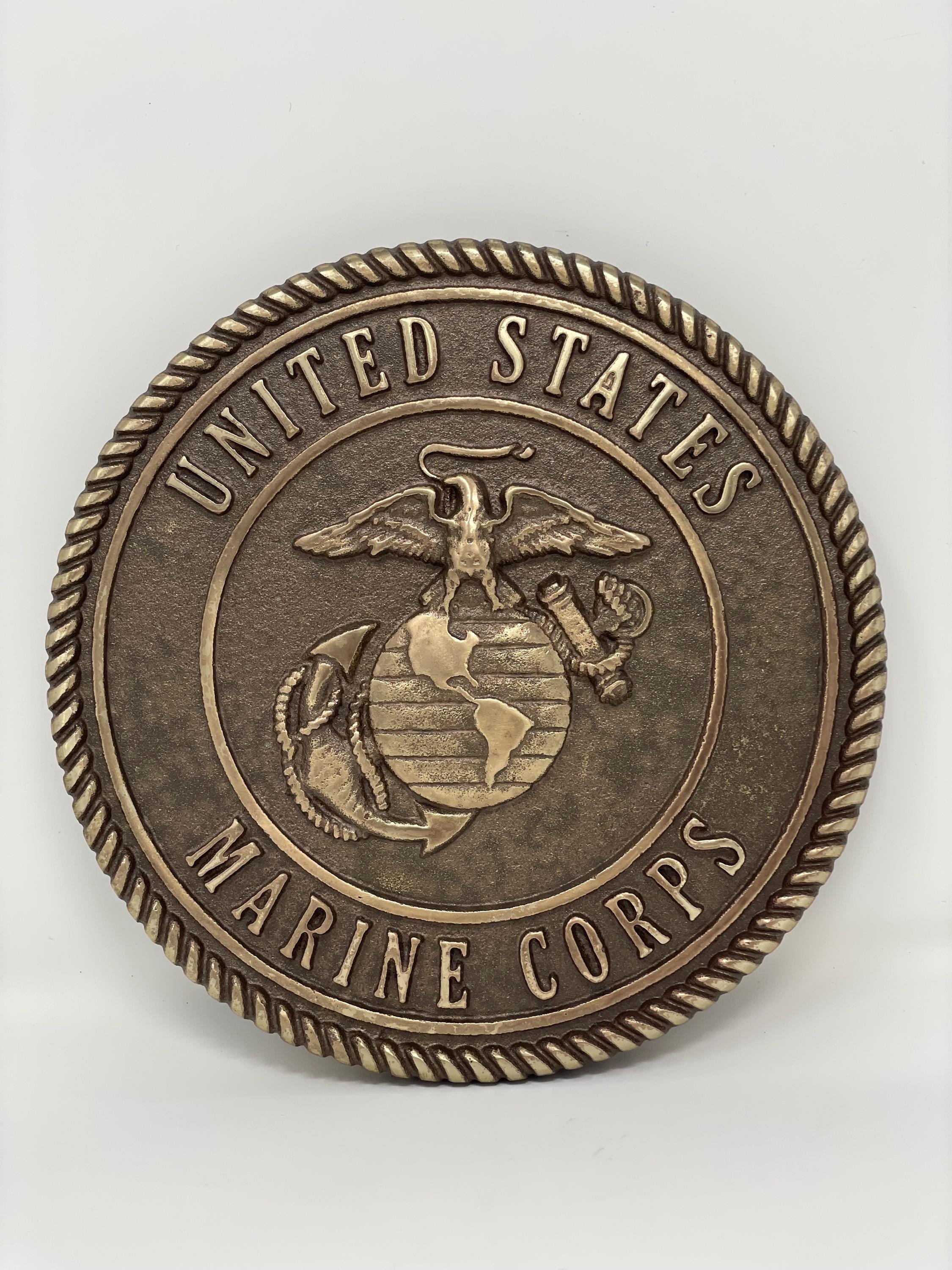 USMCエンブレム金属製彫刻United States Marine Corps United States Marine Corps Emblem - Cast 8