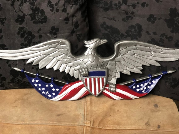 10 Light Patriotic Plaque American Eagle  EAL 