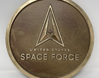 United States Space Force Emblem - Cast 9&quot; - Official Licensee of the USAF/USSF - Made in the USA
