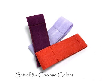 Fitbit Band Set of THREE No KNOT Choose Color, Fitbit Flex 2 Band, Flex, Fitbit One, Alta, Inspire, Luxe, Fitbit Wrist or Ankle Band