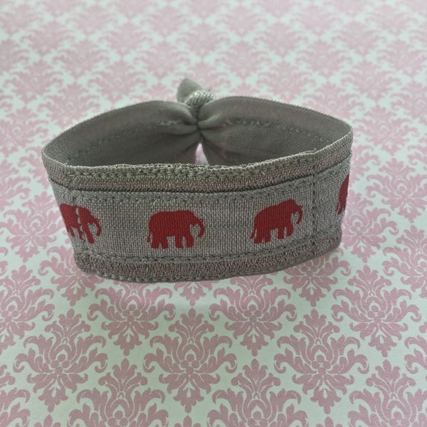 Fitbit Band, Fitbit Ankle Band, Flex, Flex 2, One, Fitbit Alta, Inspire, Luxe, Fitbit Bracelet, Misfit Ray Band, Elephants, Red and Silver