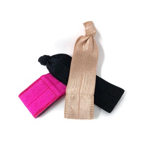 Fitbit Bands THREE Hot Pink, Black, Tan Fitbit Flex, Flex 2,  One, Luxe, Inspire, Alta, Fitbit Bracelet, Fitbit Ankle Band, Misfit Ray