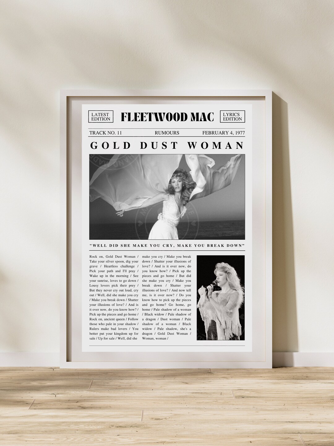 Fleetwood Mac Gold Dust Woman DIGITAL - Etsy