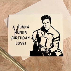 Tarjeta de cumpleaños de Elvis Presley
