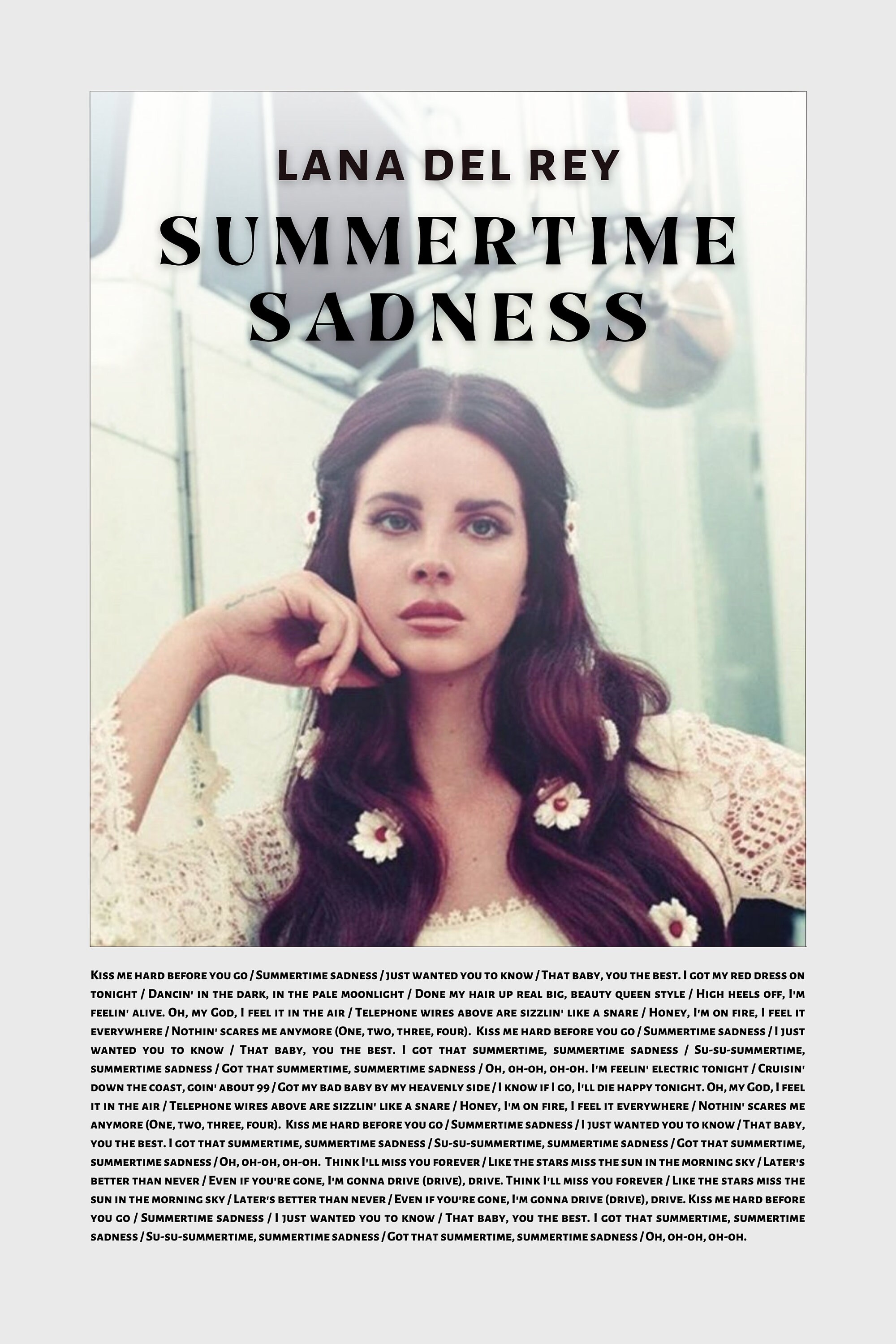 Lana Del Rey Summertime Sadness Lyrics