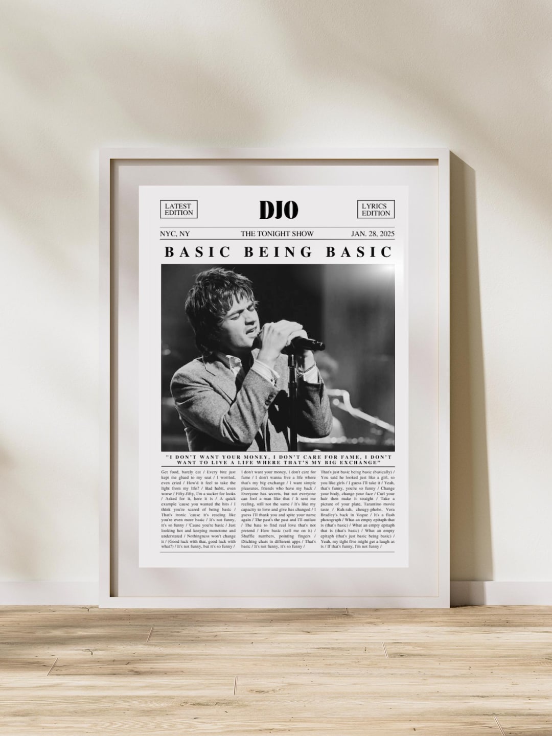 DJO - Basic Being Basic - DIGITAL - Etsy UK