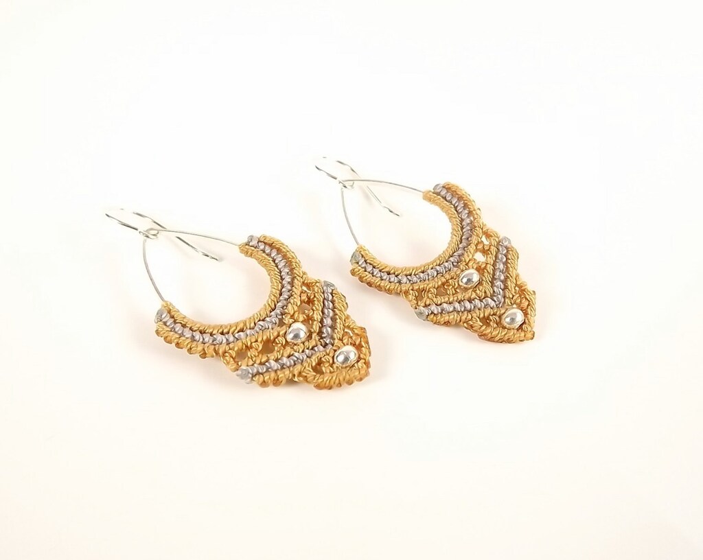 Orecchini Pendenti Geometrici A Goccia Placcati Oro – Modello A Nodo, In Lega Di Zinco, Leggeri E Alla Moda, 2,2 Cm, Per Donna