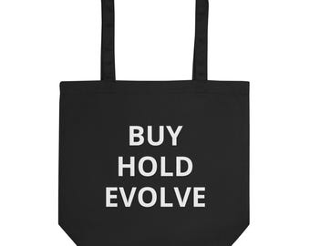 Hold Evolve Tragetasche kaufen | Tragetasche aus Bio-Baumwolle für Kartensammler | Lustiges Geschenk für TCG-Sammler und -Investoren | Öko-Einkaufstasche
