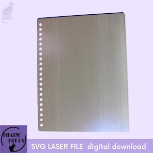 Modèle de couverture de cahier, fichier SVG de cahier, fichier laser de couverture, cadeau DIY pour toute occasion, grande couverture de cahier, 8,5 x 11, fichier de taille standard