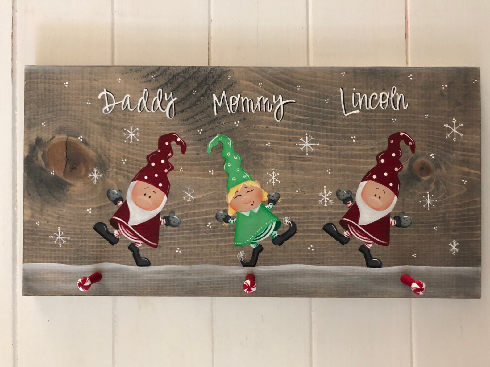 Gnome Stocking Hanger Christmas Decor Stocking Holder Etsy