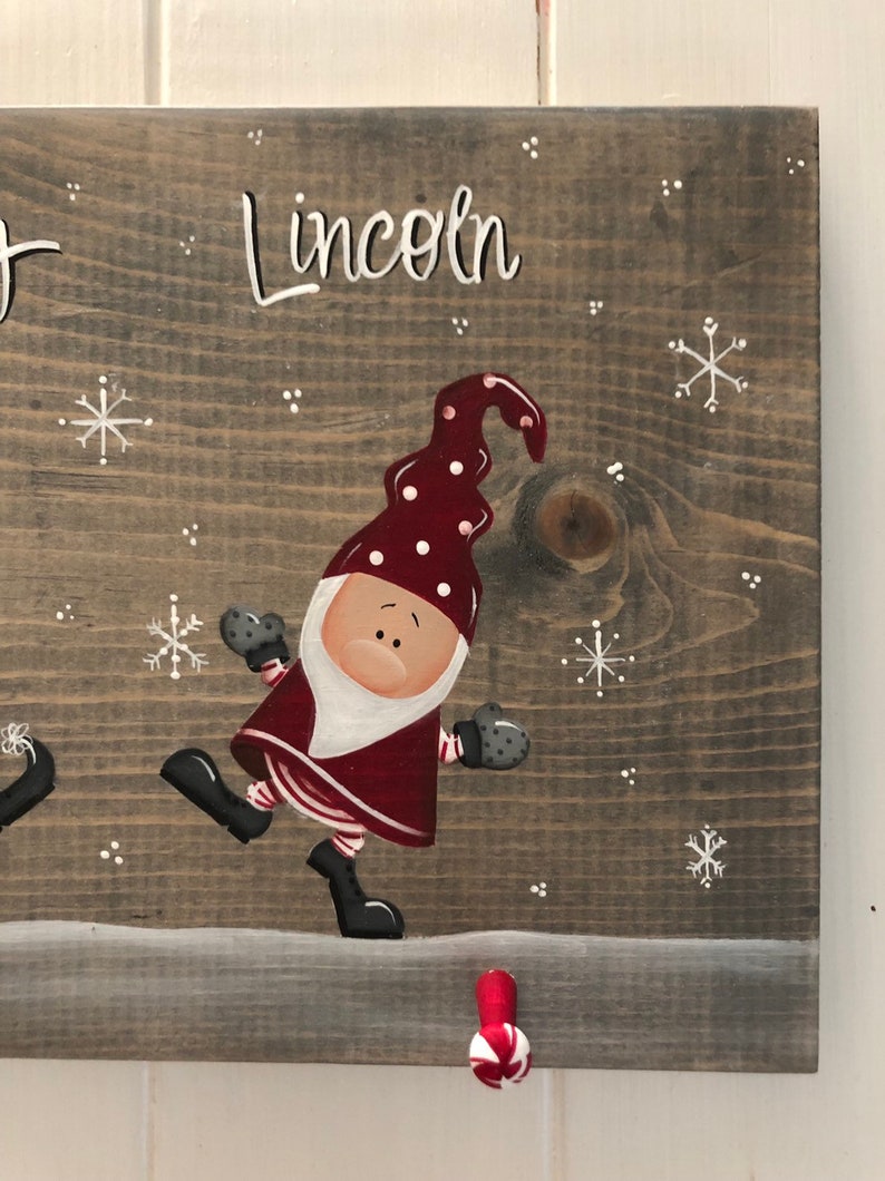 Gnome Stocking Hanger Christmas Decor Stocking Holder Etsy