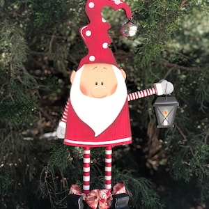 Christmas Gnome, Holiday Gnome, Christmas Decor, Holiday Mantle Decor, Holiday Decor, Tomte, Christmas Elf, Scandinavian Gnome, Gnome Decor
