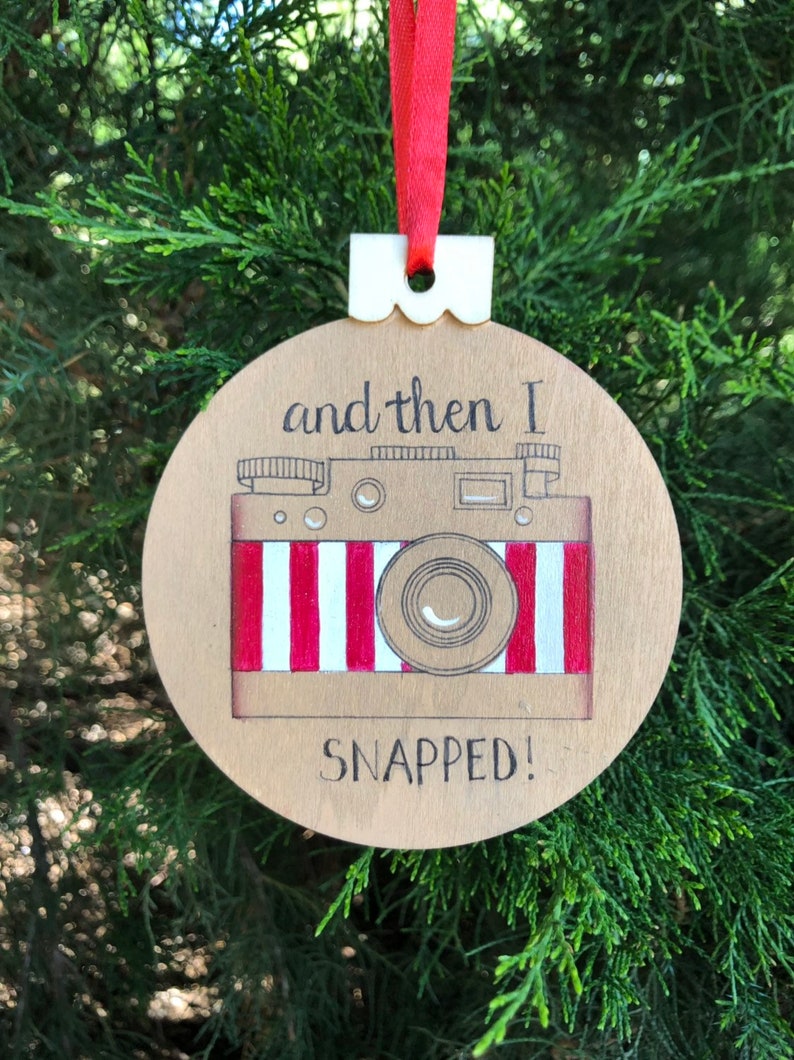 Camera Ornament Christmas Ornament Photographer Gift Etsy