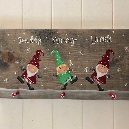 Gnome Stocking Hanger Christmas Decor Stocking Holder Etsy Canada