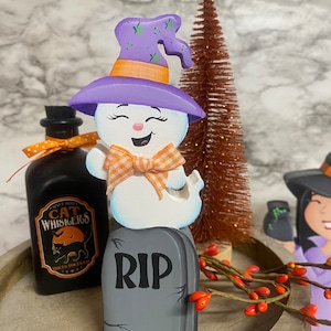 Halloween Tiered Tray Decor, Halloween Decor, Mini Sign, Haunted House, Fall Tiered Tray, Halloween Mini Sign, Tiered Tray Sign,