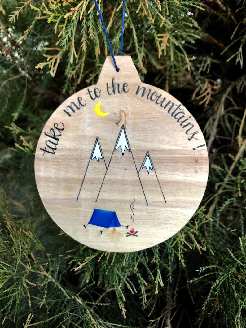 Hiking Christmas Ornaments 