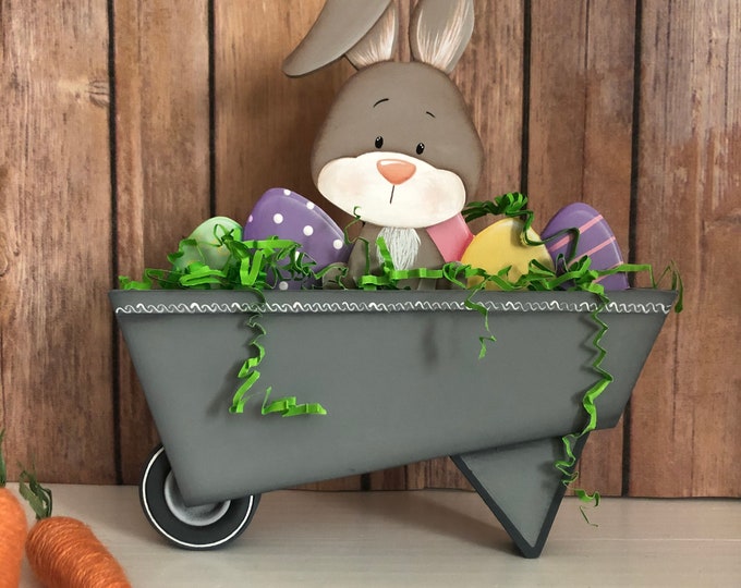 Easter Bunny Decor, Spring Centerpiece, Mantle Decor, Easter Wood Sign, Easter Bunny, Spring