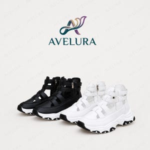 Cutout Platform Sneakers