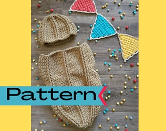 Crochet Newborn Peanut Pattern - Crochet Circus Peanut Pattern - Crochet Newborn Cocoon Pattern - Crochet Newborn Peanut Photo Prop