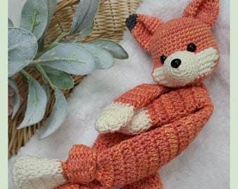 Crochet Fox Snuggler, Fox Lovey