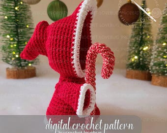 Crochet Santa Grim Reaper Pattern | Christmas Amigurumi, Festive Décor, Boo Basket Gift, Shelf Sitter